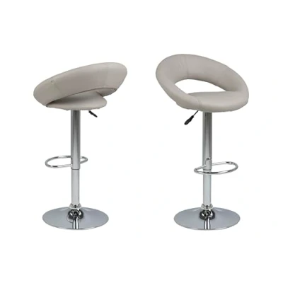 Abbildung von ACTONA GROUP Barhocker in Grau, PU 56x100x50cm (BxHxT)