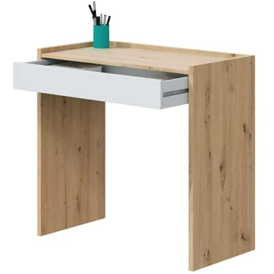 Abbildung von Habitdesign Lerntisch, Holz, Weiß (Artik Y Eiche Nodi), Pequeño