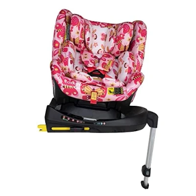 Abbildung von Cosatto All in Rotate i Size Kindersitz, Ab Geburt 0 12 Jahre, Mit Drehfunktion, ISOFIX, Reboarder, 5 Punkt Plus Gurt (Flutterby Butterfly)