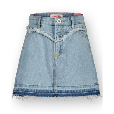 Abbildung von Vingino MINI Jeansrock für Kinder, Größe: 110, Light bleach