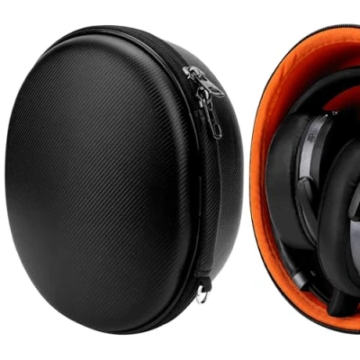 Abbildung von GEEKRIA Tasche Kopfhörer für Momentum 3 Wireless, 2, HD 4.50, 4.40, 4.30 and More, Schutztasche Headset Case, Hard Tragetasche