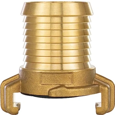 Abbildung von Poppstar Messing Schnellkupplung 1 1/4 Zoll Tülle (System Geka Kupplung auf Schlauchtülle), für 32mm Schlauch Innendurchmesser