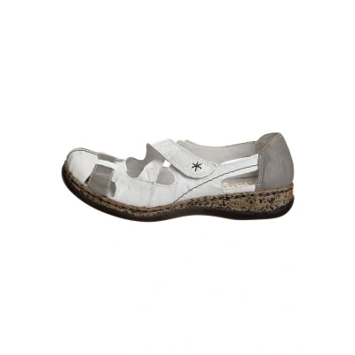 Abbildung von Rieker Riemensandalette, Damen, Größe: 38, Weiß Schuhe