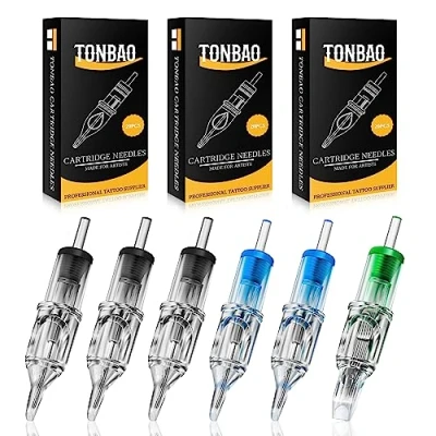 Abbildung von Mix RL RS M1 TONBAO 60 Stück #12 3RL 5RL 7RL 3RS 5RS 7M1 Cartridge Mixd Round Shader Mag für Künstler Maschinenstifte