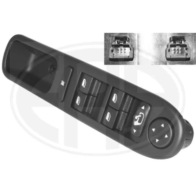 Abbildung von ERA 662532 Schalter, Fensterheber vorne links PEUGEOT: 307 CC, Kombi, SW