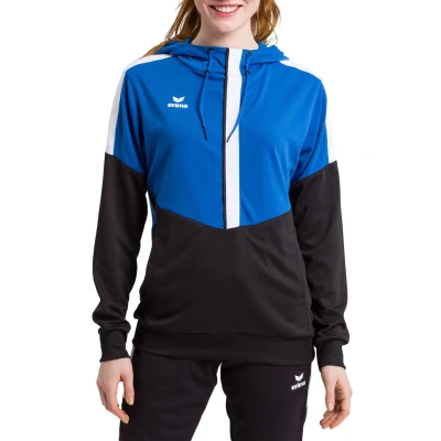 Abbildung von Erima Squad Hoody Damen blauschwarzweiss, 34
