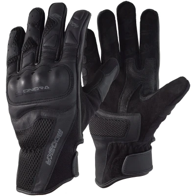 Abbildung von Modeka Motorrad Handschuhe Sonora Sommer, schwarz/schwarz, K10