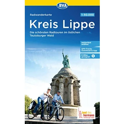 Abbildung von Radwanderkarte BVA Kreis Lippe Die schönsten Radtouren im östlichen Teutoburger Wald 1:50.000, reiß und wetterfest, GPS Tracks Download &amp; App, E Bike geeignet (Radwanderkarte 1:50.000)
