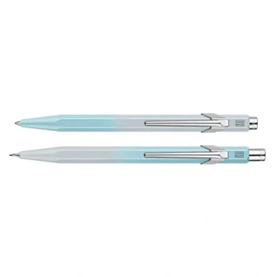 Abbildung von Stiftset 849 und Bleistift 844 Caran d’Ache Blue Lagoon, im Etui, blaugrau 1 Stück