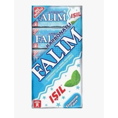 Abbildung von Global Daily Goods Falim Sugarless Plain Gum with Carbonat and mint, 100 Pieces (5 * 20 Pieces)