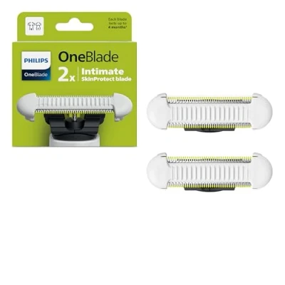 Abbildung von Philips OneBlade Skin Protect Replacement Blade, for Electric Shaver and Trimmer, Durable Stainless Steel, Trim Shave with Extra Protection, 2 Count, QP229/50