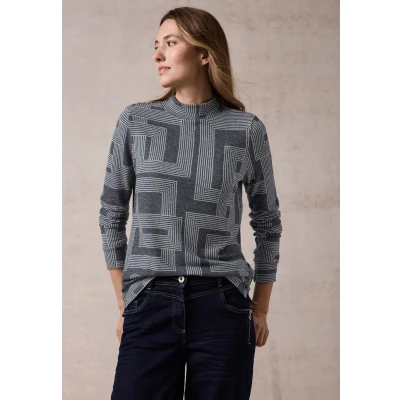 Abbildung von Cecil Langarmshirt mit Stehkragen