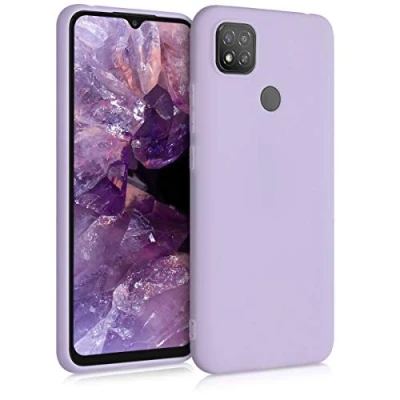 Abbildung von kwmobile Hülle kompatibel mit Xiaomi Redmi 9C weiches TPU Silikon Case Cover geeignet für kabelloses Laden Lavendel