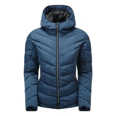 Abbildung von Dare 2b Damen Reputable Veste matelassée isolante Avec Capuche wasserdichte isolierte Jacken, Dark Denim, FR : 2XL (Taille Fabricant 18)