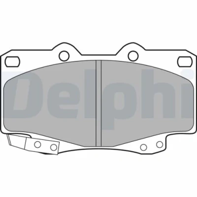 Abbildung von DELPHI LP2242 Bremsbelagsatz mit akustischer Verschleißwarnung ohne Anti Quietsch Blech Zubehör TOYOTA: HILUX 3 Pick up, 6 up