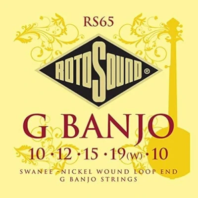 Abbildung von Rotosound Saitensatz, Nickel Wound, Loop End, für 5 Saiten G Banjo