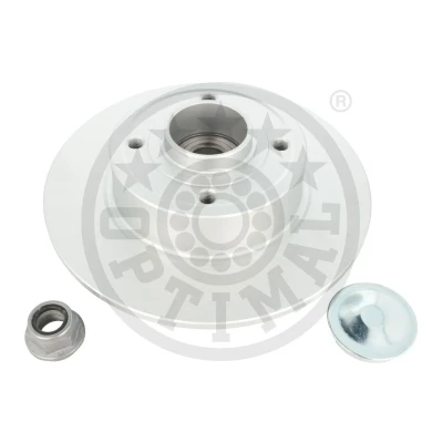 Abbildung von OPTIMAL 702982BS1 Bremsscheibe 240 8 4/4 100 voll beschichtet mit integriertem Radlager, ABS Sensor RENAULT: CLIO 3, TWINGO 2