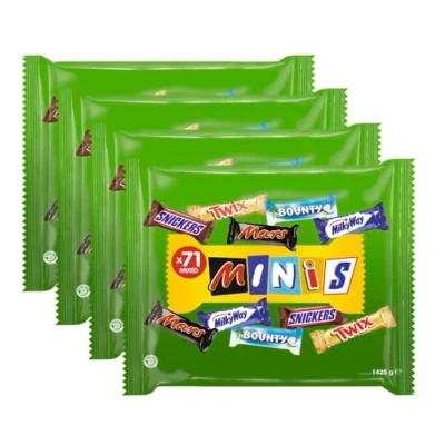 Abbildung von MIXED Minis 4x1425g Twix, Snickers, Mars, Bounty, Milky Way Partymix Schokoriegel Schokolade