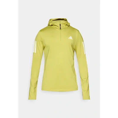 Abbildung von adidas Herren Own The Run Winterized Hooded Half Zip, preloved Lime, M