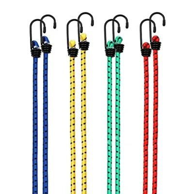Abbildung von Deuba Spanngurt (8 St) 8x Spanngummi Set Metallhaken 4 Größen 40 100 cm Expander