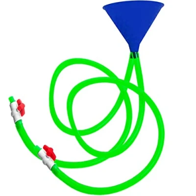 Abbildung von Original Double Beer Bong Funnel Doppelter Biertrichter Verstärkter Kunststoff Premium Qualität Pong Trinkspiel Festival Aperitif Party Wochenende House OriginalCup®