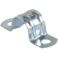 Abbildung von fischer 015076 15076 Doppelklammer Rohrschelle 50C (Packung mit 50 Stück), grau, Grapa Doble Bsmd 26