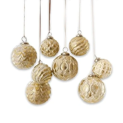 Abbildung von Mirabeau Christbaumschmuck Weihnachtsschmuck 8er Set Imogen gold (8 tlg)