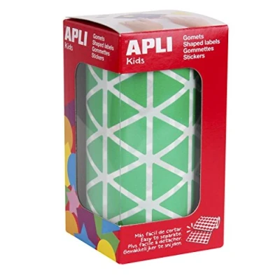 Abbildung von APLI 4870 Rolle Sticker dreieckig 20 mm, grün