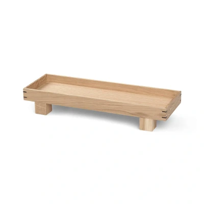 Abbildung von ferm LIVING Tablett Bon X, Tiefe 12 cm, Höhe 6 Holz