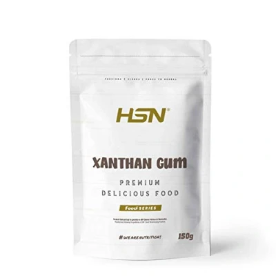 Abbildung von HSN Xanthan Gum Pulver 150 g Verdickungsmittel für Lebensmittel Ideal Fitness Rezepte Löslicher Ballaststoff zum Andicken GVO frei, vegan, glutenfrei, laktosefrei