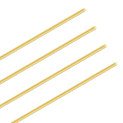 Abbildung von LAVMHAB Messingstab 2mm x 300mm, Messing Massiver Runde Stab für DIY Bastel (4 Stück)