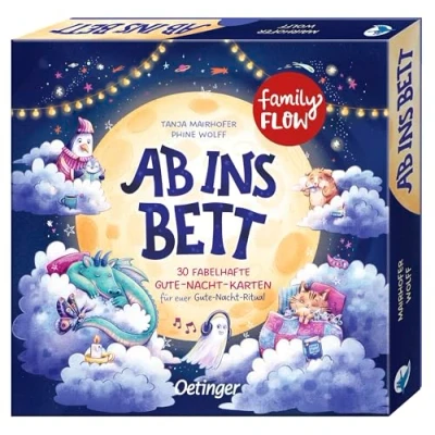 Abbildung von FamilyFlow. ab ins Bett!: 30 fabelhafte Karten Für euer Gute Nacht Ritual. Familien mit Kindern 3 Jahren