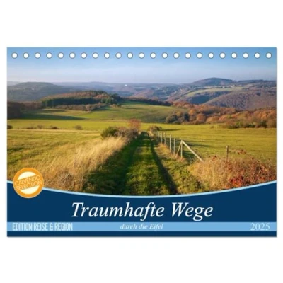 Abbildung von Traumhafte Wege durch die Eifel (Tischkalender 2025 DIN A5 quer), CALVENDO Monatskalender