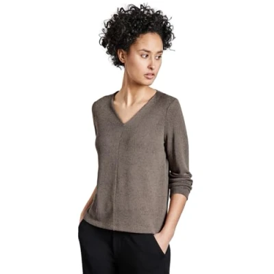 Abbildung von Street One Stricklook Strickpullover, Damen, Größe: 38, Braun