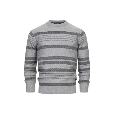 Abbildung von Indicode Jeans Strickpullover, Herren, Größe: Large, Lt grey mix