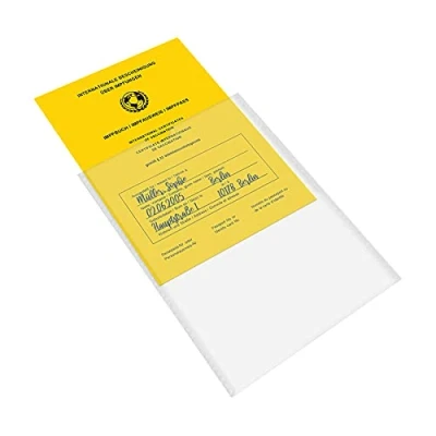 Abbildung von mtb more energy® 10x Impfpass Hülle für Impfausweis Impfbuch (neuere Ausführungen, Größe 13x9.3 cm, Ausstelldatum ab ca 2005) transparent mattiert Impfpasshülle Klarsichthülle Schutzhülle