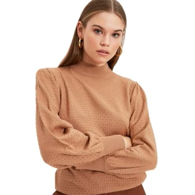 Abbildung von Trendyol Damen Twoaw21kz0817 Sweatshirt, braun, L