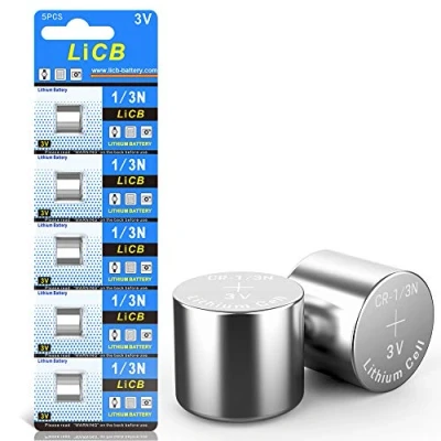 Abbildung von LiCB 5 Stück CR1/3N 3V Lithium Knopfzellen CR 1/3N Batterien