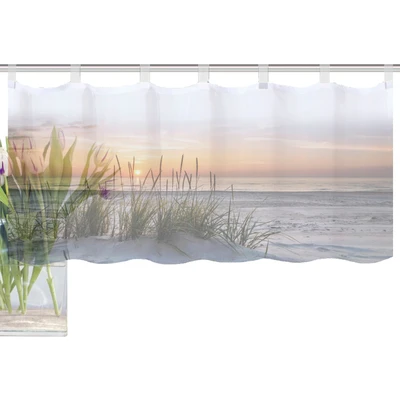 Abbildung von HOME WOHNIDEEN Scheibengardine &quot;EVENING&quot;, (1 St.), HxB: 45x120, Dekostoff Digitaldruck