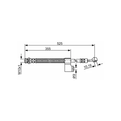 Abbildung von BOSCH 1 987 476 188 Bremsschläuche 510 HYUNDAI: Matrix