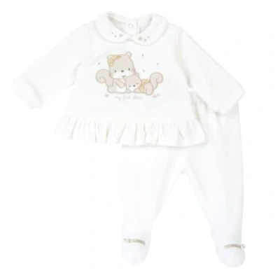 Abbildung von Chicco, Coprifasce e ghettina in ciniglia, Baby Unisex, Weiß (1), 3M, Entworfen Italien