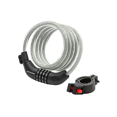 Abbildung von Schwinn Anti Diebstahls Fahrradschloss, Sicherheitslevel 3, Schloss mit Kombination, 1,83 Meter/12 mm Kabel