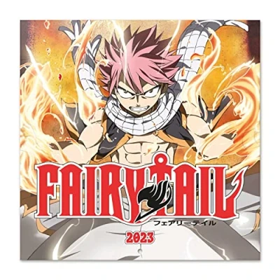 Abbildung von Grupo Erik Wandkalender 2023, Fairy Tail Jahreskalender Kalender 2023 mit Geschenk Poster, Anime zum Aufhängen, offizielle Lizenz, FSC zertifiziert