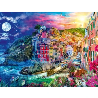 Abbildung von Ravensburger Puzzle Farbenfrohe Cinque Terre, 2000 Puzzleteile, Made in Germany