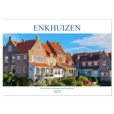 Abbildung von Enkhuizen historische Hafenstadt am Ijsselmeer (Wandkalender 2025 DIN A2 quer), CALVENDO Monatskalender