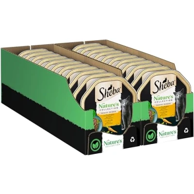 Abbildung von SHEBA Schale Nassfutter für Katzen Nature&#039;s Collection in Sauce mit Truthahn 2 x 11 85g