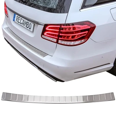 Abbildung von Recambo CT LKS 1490 LADEKANTENSCHUTZ Edelstahl MATT für Mercedes S212 E KLASSE Kombi 2009 2016, Large