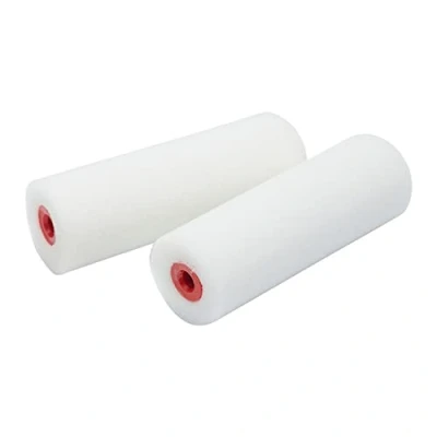 Abbildung von Fit For The Job 2er Pack 100mm Schaumstoff Miniwalzen; Heimwerker Streicharbeit; Glanz und Satinfarben, für glatte Oberfläche auf Fußleisten, Fensterbänken, Paneeltüren, Schränken, Metall usw