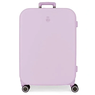 Abbildung von Enso Annie Medium Koffer Lila 48x70x28 cm Starres ABS Integrierter TSA Verschluss 79L 4,32 kg 4 Doppelrollen