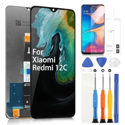 Abbildung von LCD Display für Xiaomi Redmi 12C 22120RN86G, 22120RN86I, 22126RN91Y, 2212ARNC4L 6,71&quot; Touchscreen Assembly Ersatz Bildschirm mit Reparatur Kit